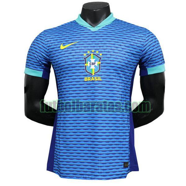 camiseta brasil 2024 azul segunda player