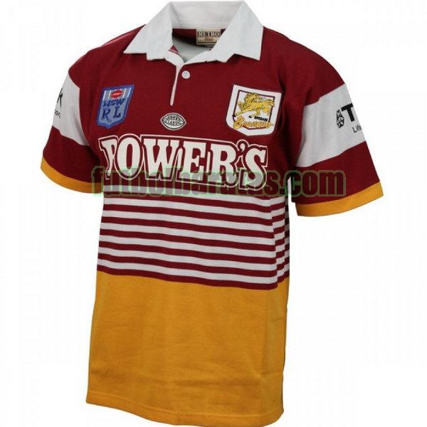 camiseta brisbane broncos 1992 púrpura primera