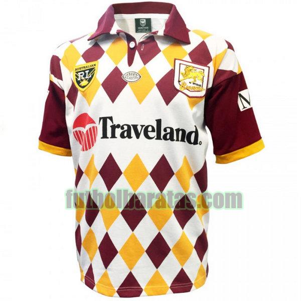 camiseta brisbane broncos 1995 púrpura primera