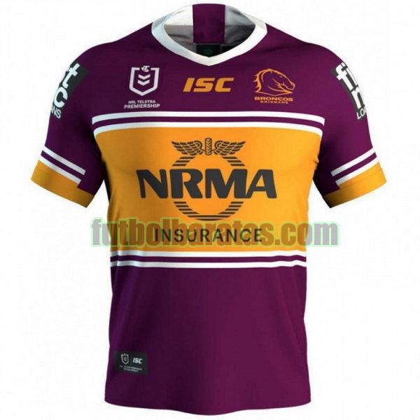 camiseta brisbane broncos 2019 púrpura primera