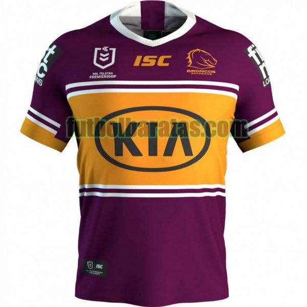 camiseta brisbane broncos 2020 púrpura primera