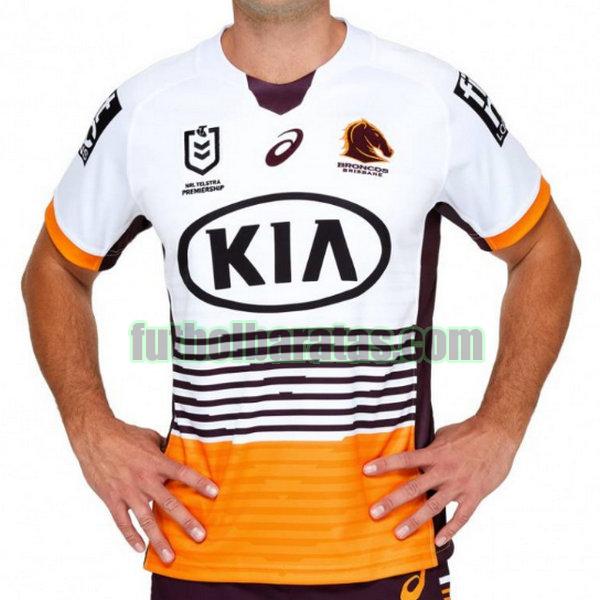 camiseta brisbane broncos 2021 blanco segunda