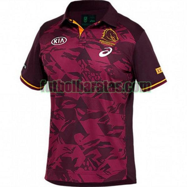 camiseta brisbane broncos 2021 púrpura polo