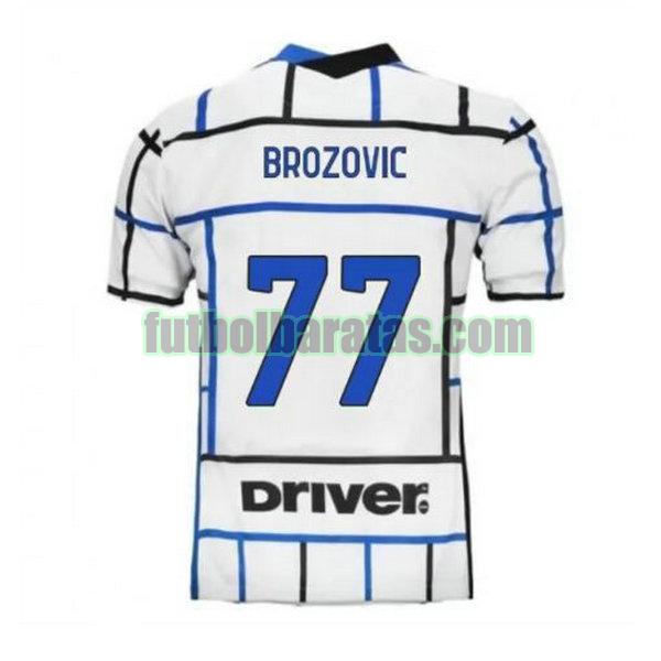 camiseta brozovic 77 inter milán 2020-2021 segunda