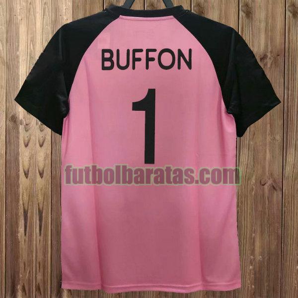 camiseta buffon 1 juventus 2002-2003 rosa portero