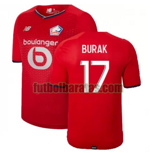 camiseta burak 17 lille osc 2021 2022 rojo primera