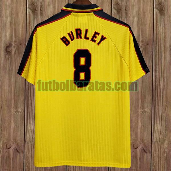 camiseta burley 8 escocia 1996-1998 amarillo segunda