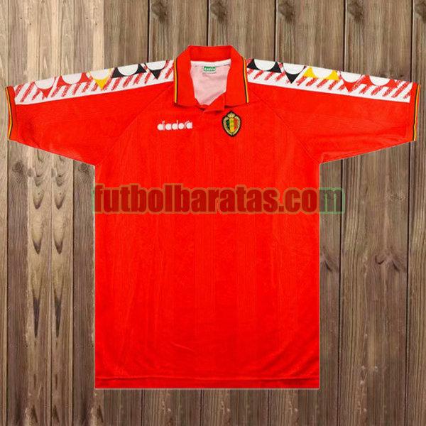 camiseta bélgica 1994-1996 rojo primera