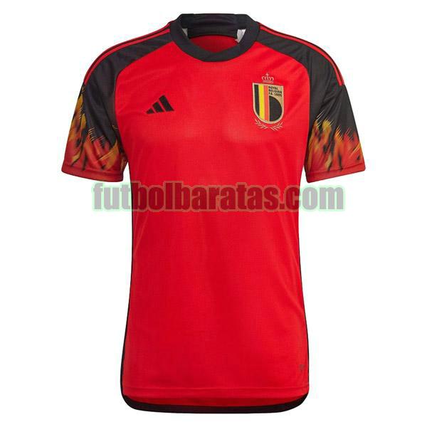 camiseta bélgica 2022 2023 rojo negro primera
