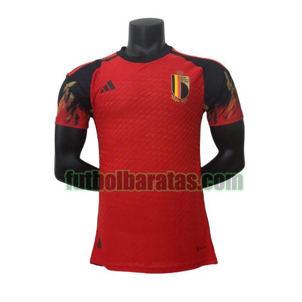 camiseta bélgica 2022 rojo primera player