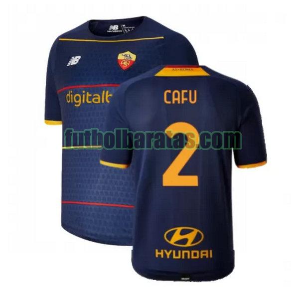 camiseta cafu 2 roma 2021 2022 amarillo fourth