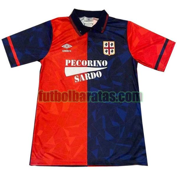camiseta cagliari calcio 1992-1993 rojo primera