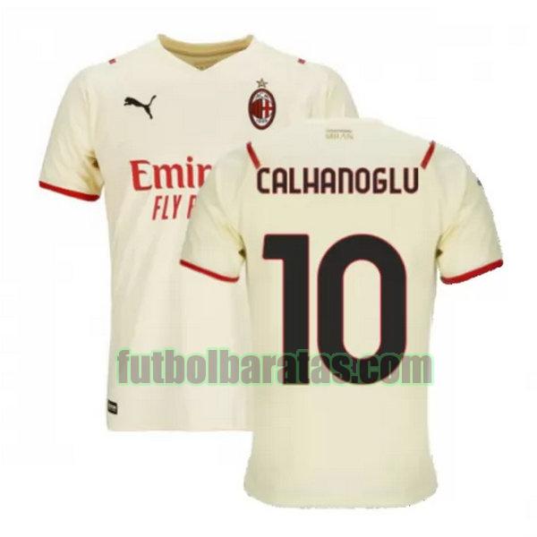 camiseta calhanoglu 10 ac milan 2021 2022 blanco segunda