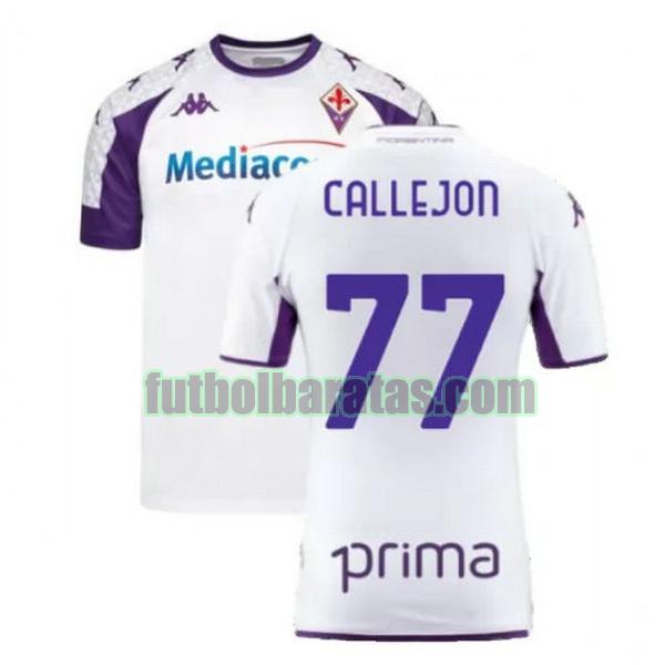 camiseta callejon 77 fiorentina 2021 2022 blanco segunda