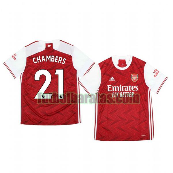 camiseta calum chambers 21 camiseta arsenal 2020-2021 primera