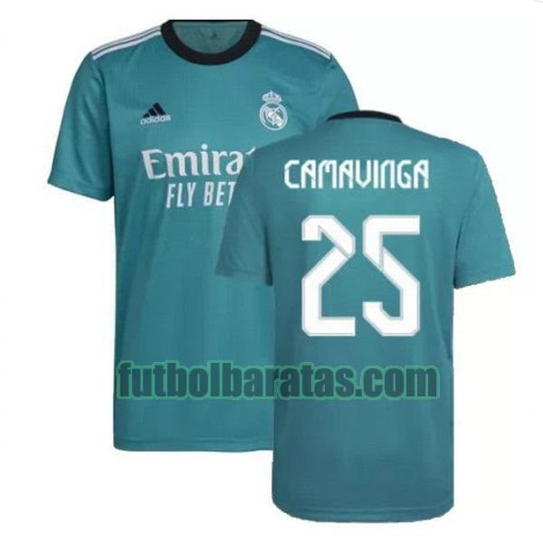 camiseta camavinga 25 real madrid 2021 2022 verde tercera