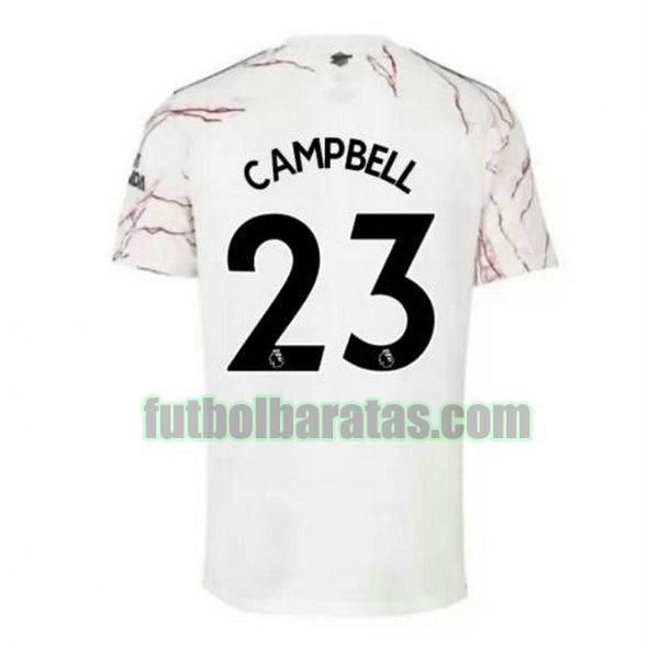 camiseta campbell 23 arsenal 2020-2021 segunda