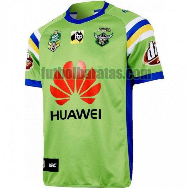 camiseta canberra raiders 2018 verde primera