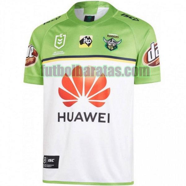 camiseta canberra raiders 2019 blanco segunda