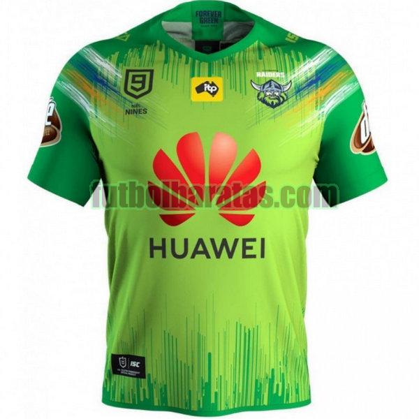 camiseta canberra raiders 2020 verde nines