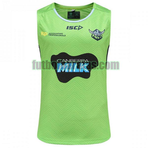 camiseta canberra raiders 2021 verde formación