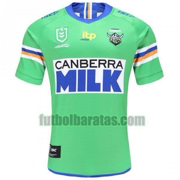 camiseta canberra raiders 2021 verde heritage