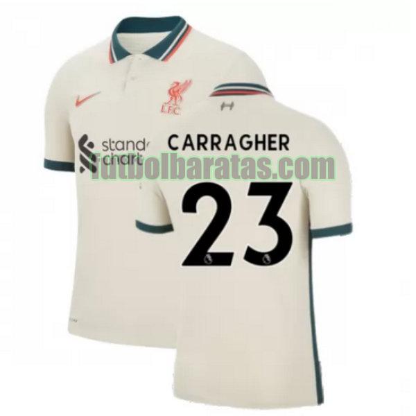camiseta carragher 23 liverpool 2021 2022 amarillo segunda