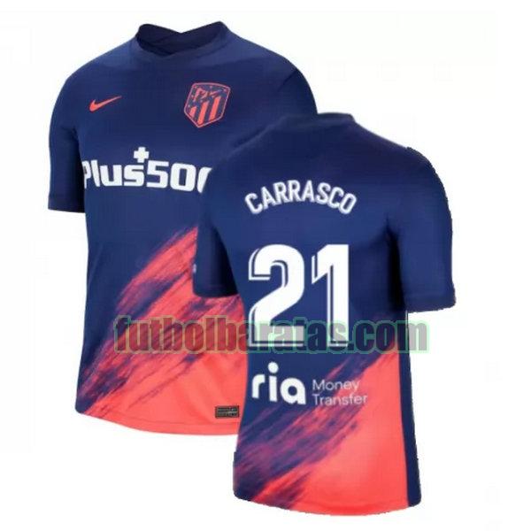 camiseta carrasco 21 atletico madrid 2021 2022 azul negro segunda