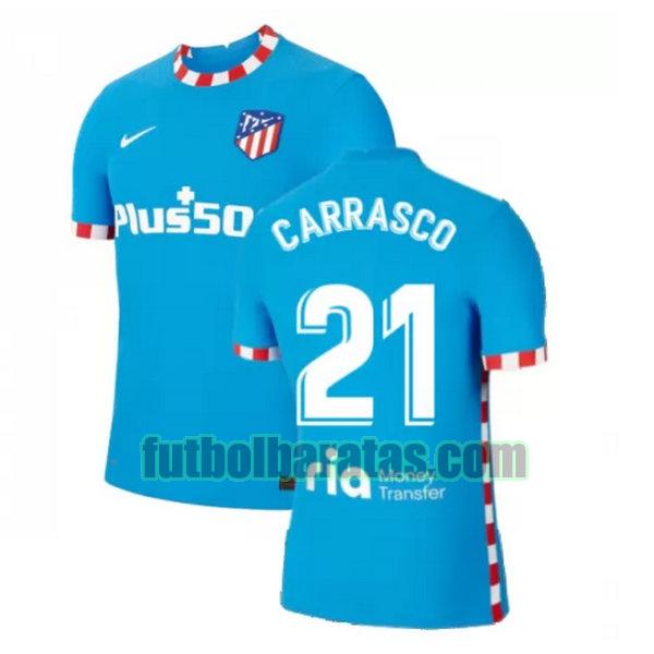 camiseta carrasco 21 atletico madrid 2021 2022 azul tercera
