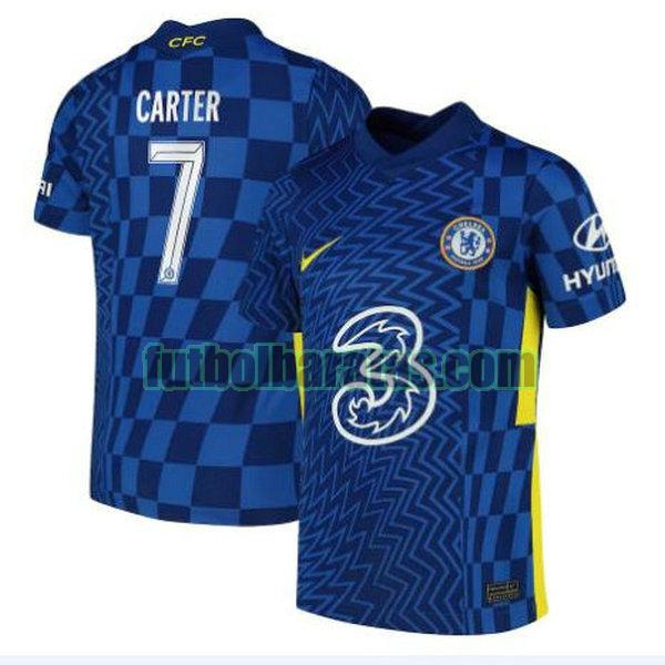 camiseta carter 7 juventus 2021 2022 azul primera