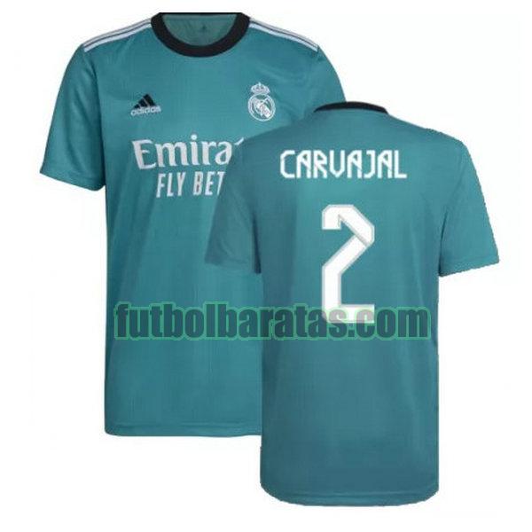 camiseta carvajal 2 real madrid 2021 2022 verde tercera