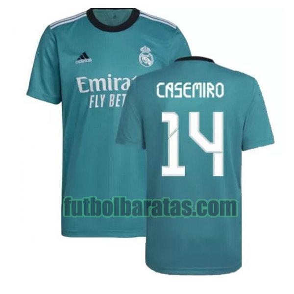 camiseta casemiro 14 real madrid 2021 2022 verde tercera