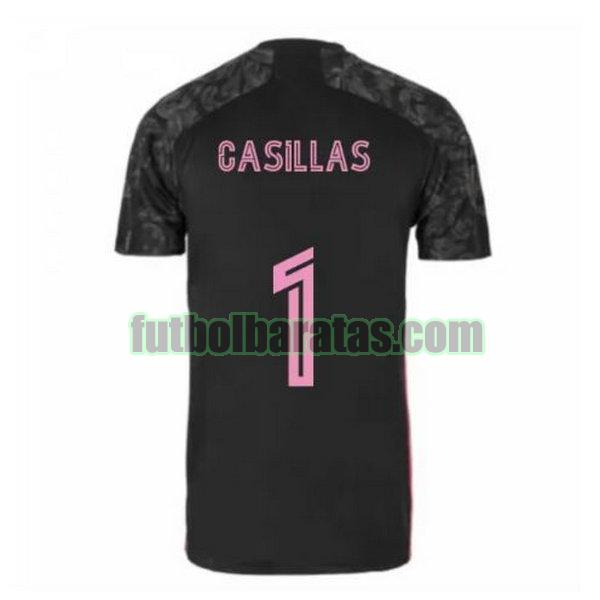 camiseta casillas 1 real madrid 2020-2021 negro tercera