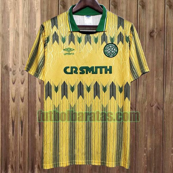 camiseta celtic 1989-1991 amarillo segunda