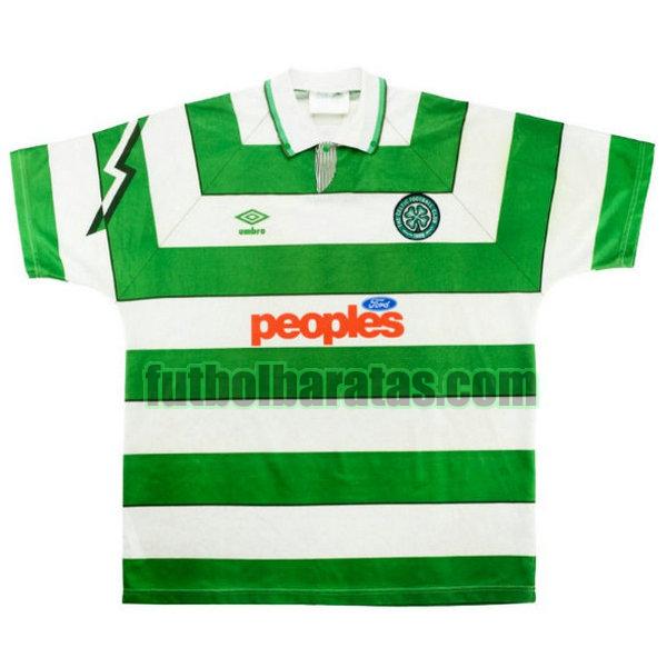 camiseta celtic 1991-1992 verde primera