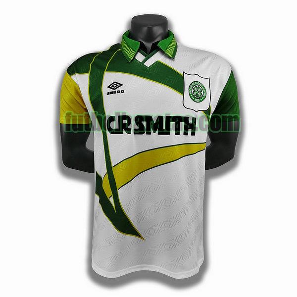 camiseta celtic 1993 1995 blanco verde segunda player