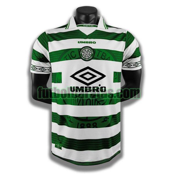 camiseta celtic 1998 1999 blanco verde primera player