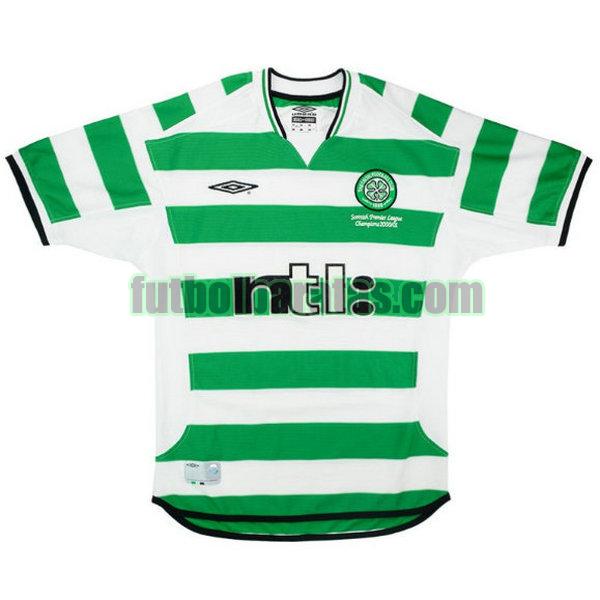camiseta celtic 2001-2003 verde primera