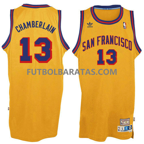 camiseta chamberlain 13 logo sanfrancisco golden state warriors 2017 amarillo