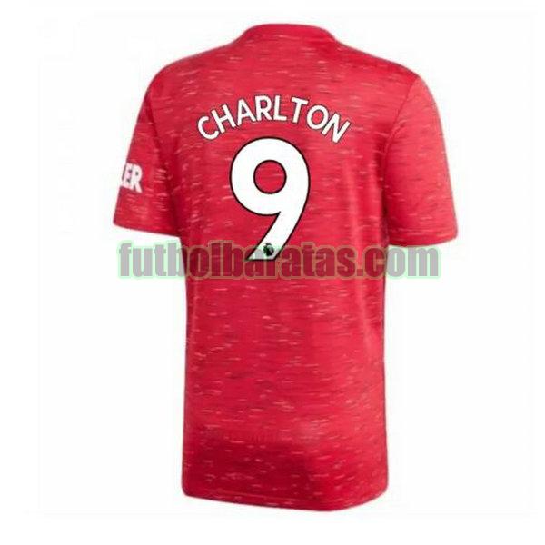 camiseta charlton 9 manchester united 2020-2021 primera