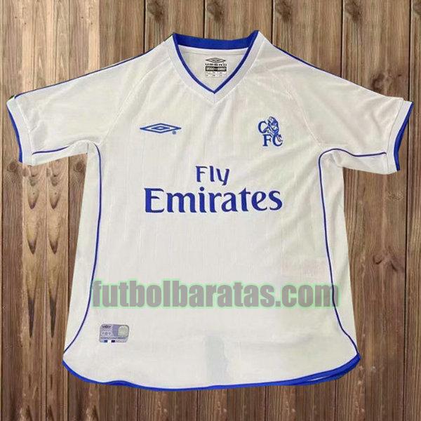 camiseta chelsea 2001-2003 blanco segunda