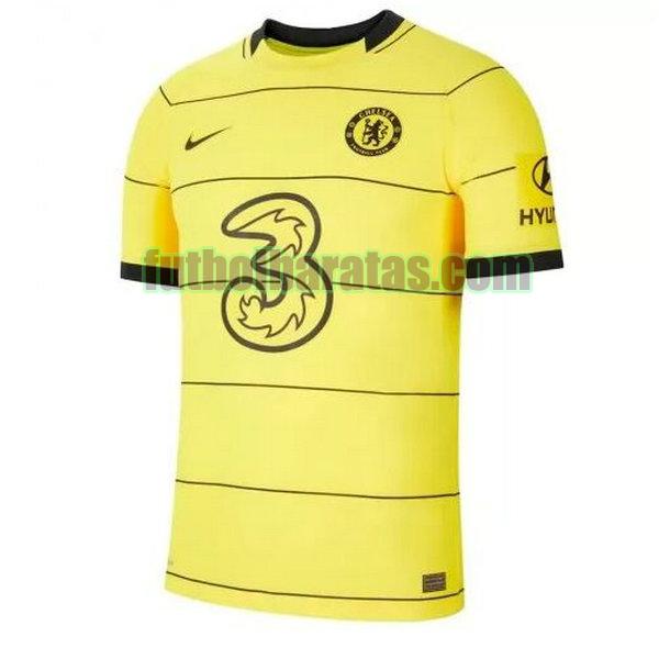 camiseta chelsea 2021 2022 amarillo segunda equipacion