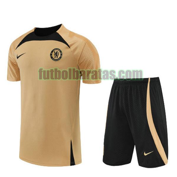 camiseta chelsea 2022 2023 amarillo training conjunto