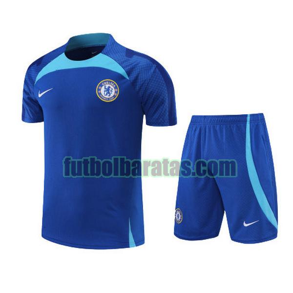 camiseta chelsea 2022 2023 azul training conjunto