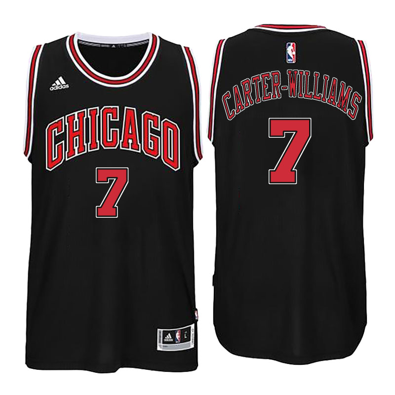 camiseta chicago bulls 2016 con Michael Carter Williams 7 negro