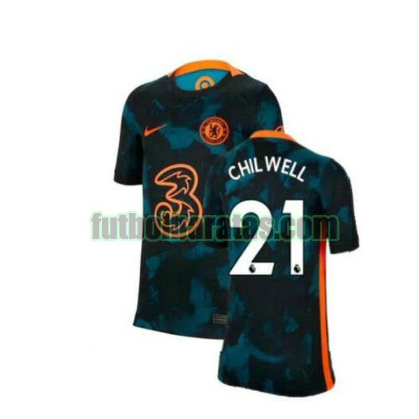 camiseta chilwell 21 chelsea 2021 2022 verde segunda