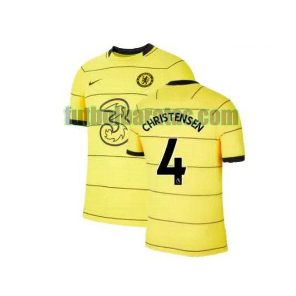 camiseta christensen 4 chelsea 2021 2022 amarillo tercera