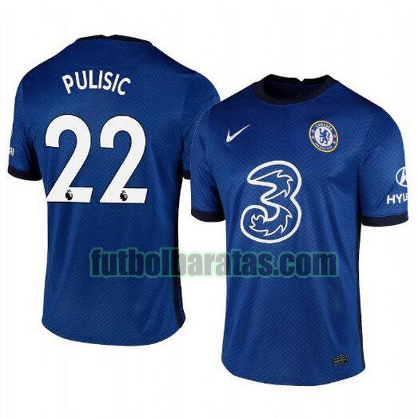 camiseta christian pulisic 22 chelsea 2020-2021 primera