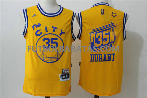 camiseta city Durant 35 golden state warriors 2017 amarillo