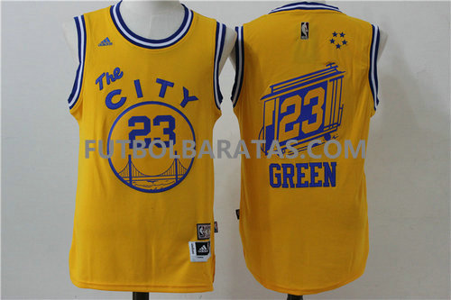 camiseta city Green 23 golden state warriors 2017 amarillo